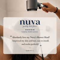 NUVA PureFlow™ Filtered Shower Head — Softer Skin & Hair